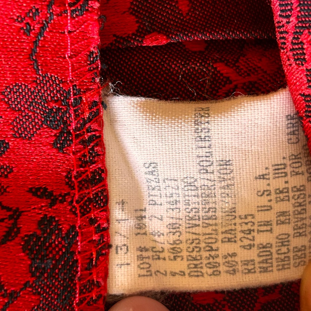 🤍Vintage Red Dawn Joy Dress - Picture 8 of 8